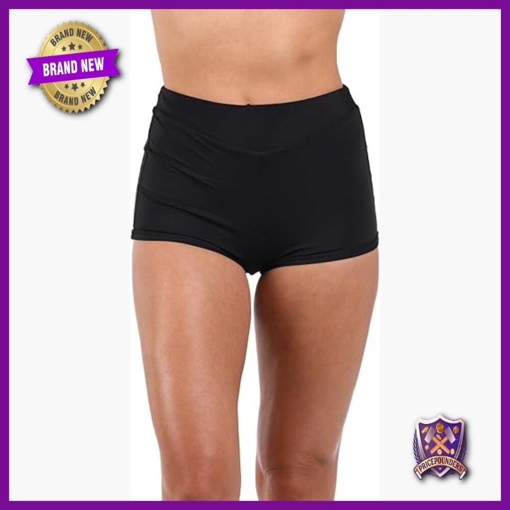 Size 10 Tummy Control Swim Shorts UPF 50 High Rise Board Shorts